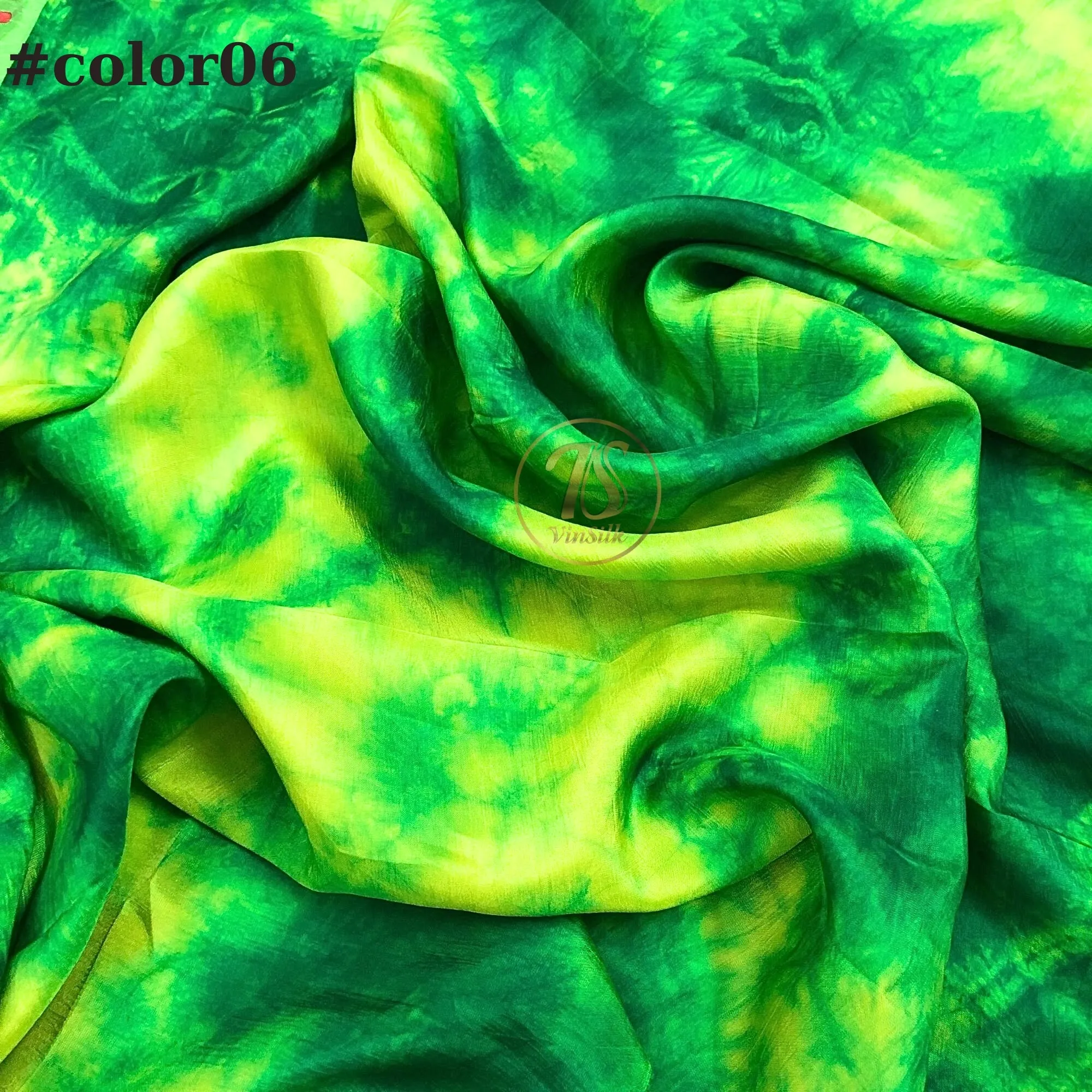 100% Mulberry Silk fabric by the yard - Habotai silk - Tie dye silk fabric - Fabric for Skirt, Scarf - Silk for clothes  - Gift for women