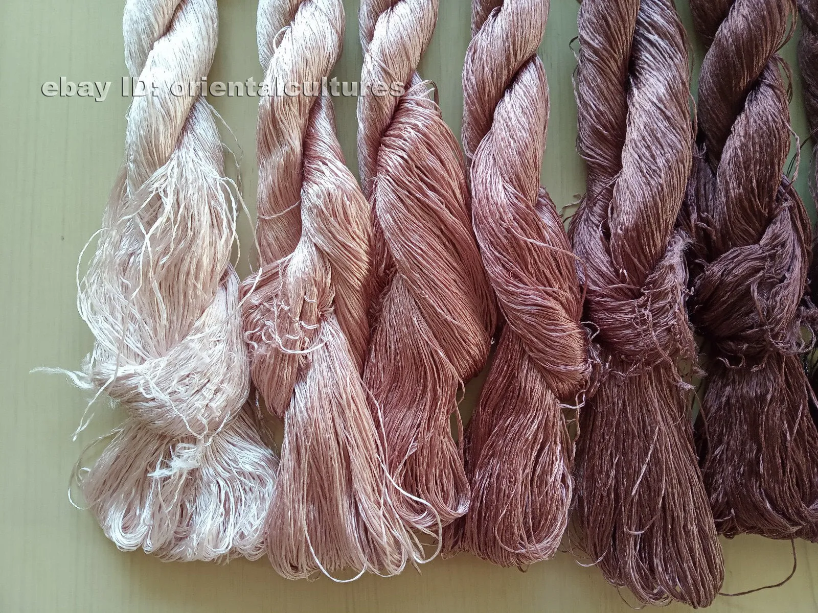 7bundles 100%real mulberry silk,hand-dyed embroidery silk floss/thread N59