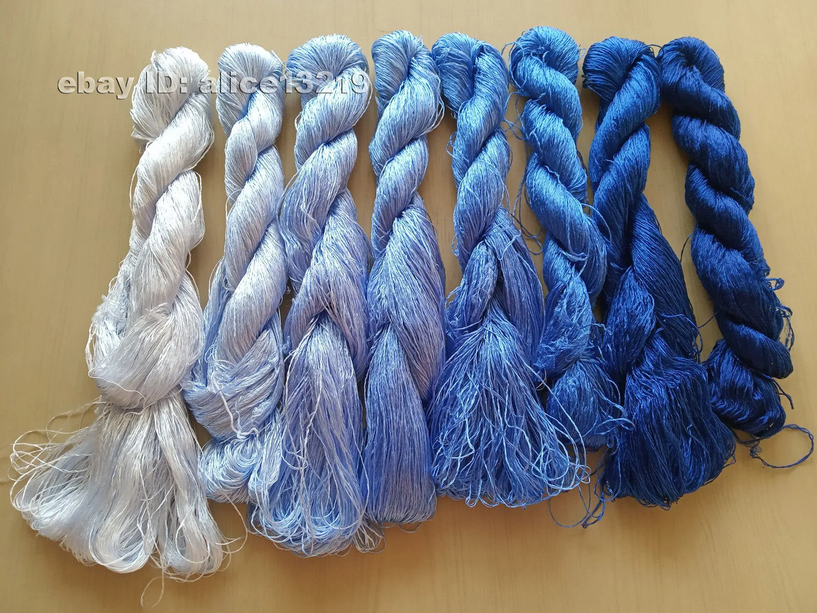 8bundles 100%real mulberry silk,hand-dyed embroidery silk floss/thread N104