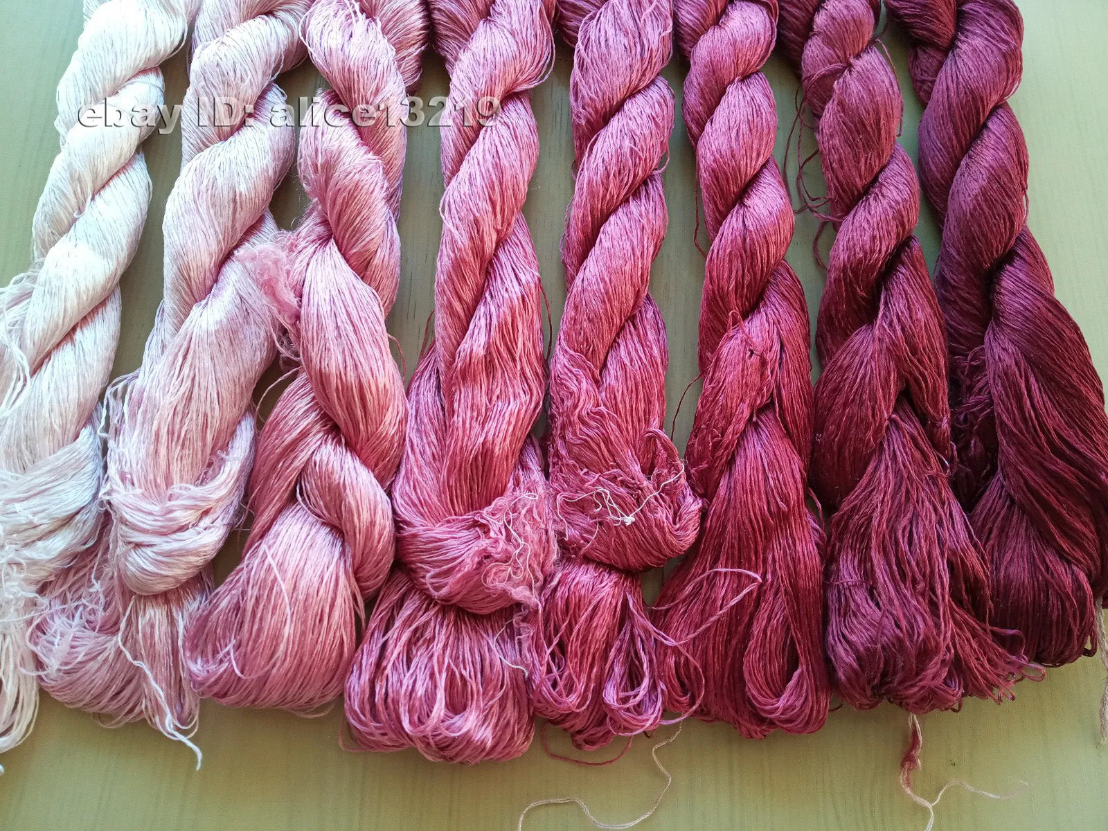 8bundles 100%real mulberry silk,hand-dyed embroidery silk floss/thread N80