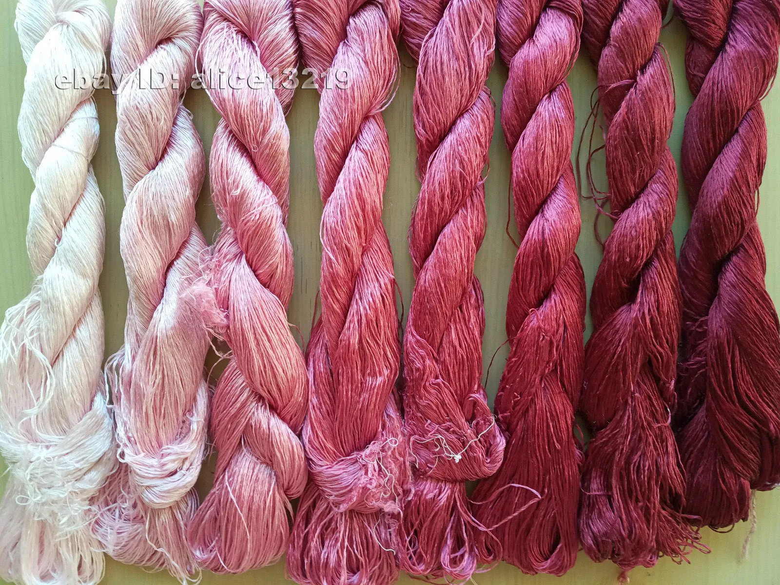 8bundles 100%real mulberry silk,hand-dyed embroidery silk floss/thread N80