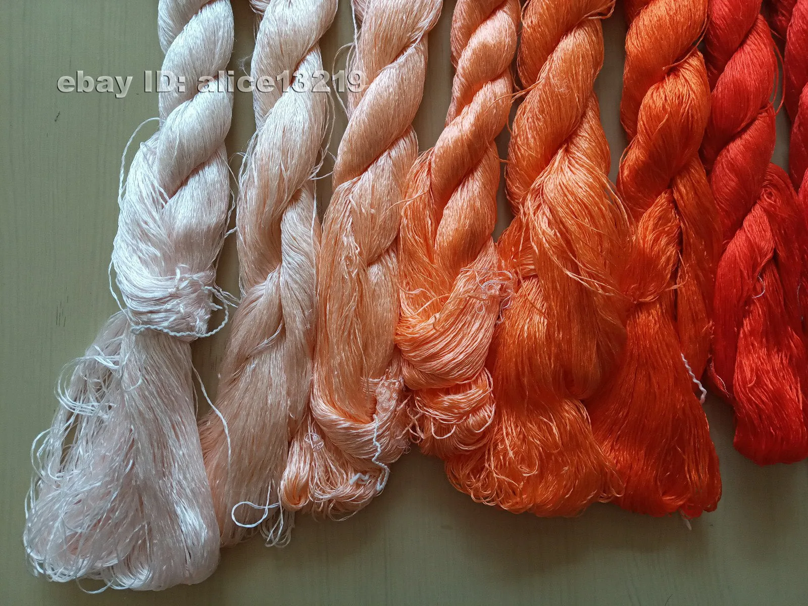 9bundles 100%real mulberry silk,hand-dyed embroidery silk floss/thread N26