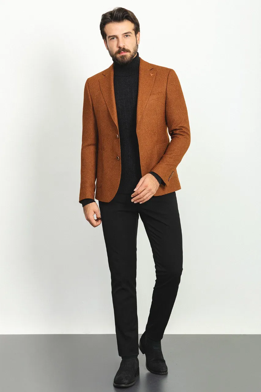 Bojoni Pezza Slim Fit Hazelnut Blazer