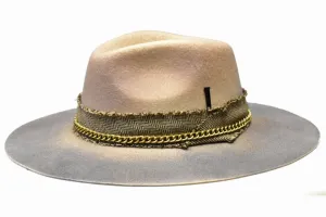 Bruno Capelo Mavrick Two Tone hat with metal chain