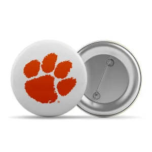 Clemson Paw Button