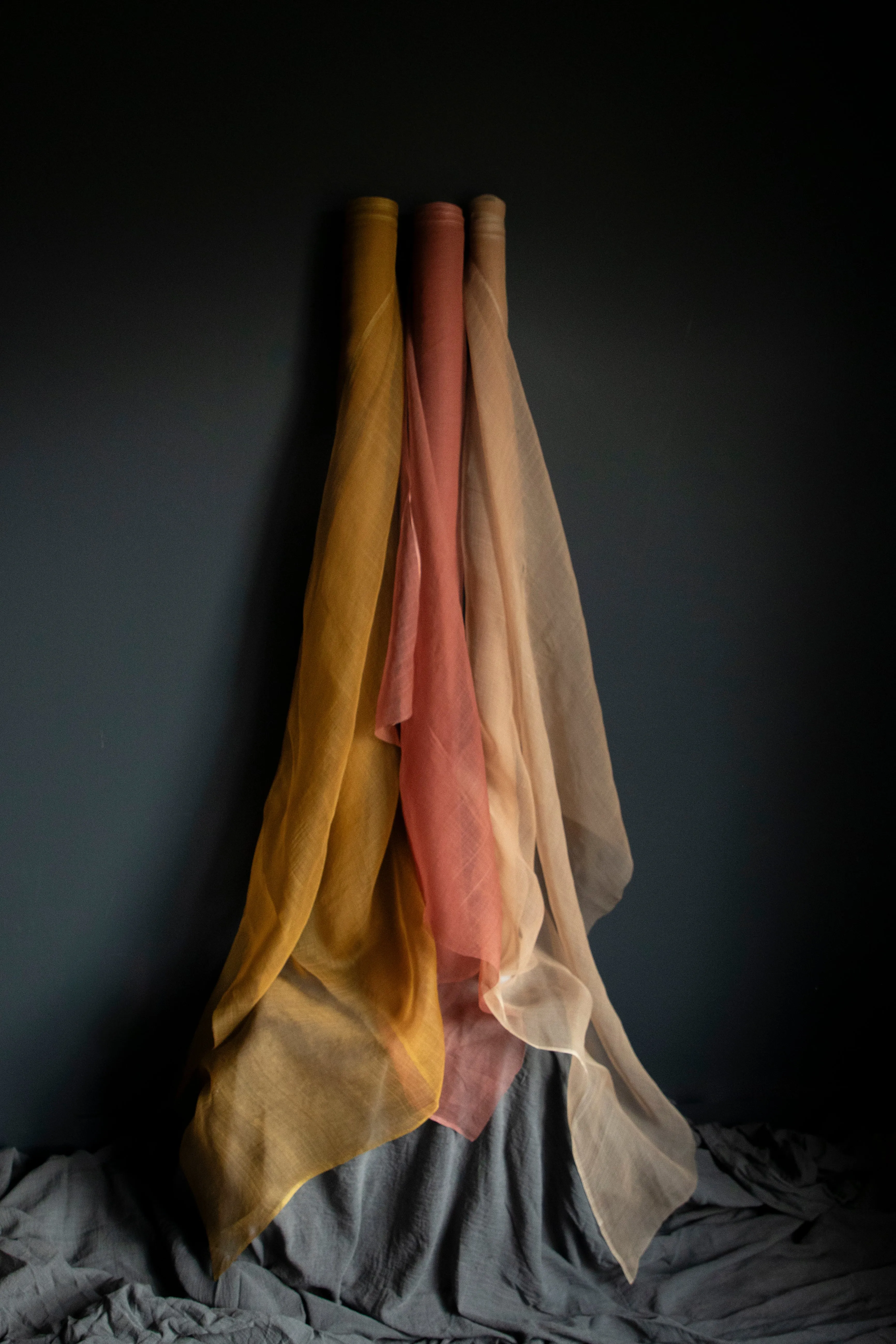 Copper Rose {Gossamer Organic Silk Fabric}