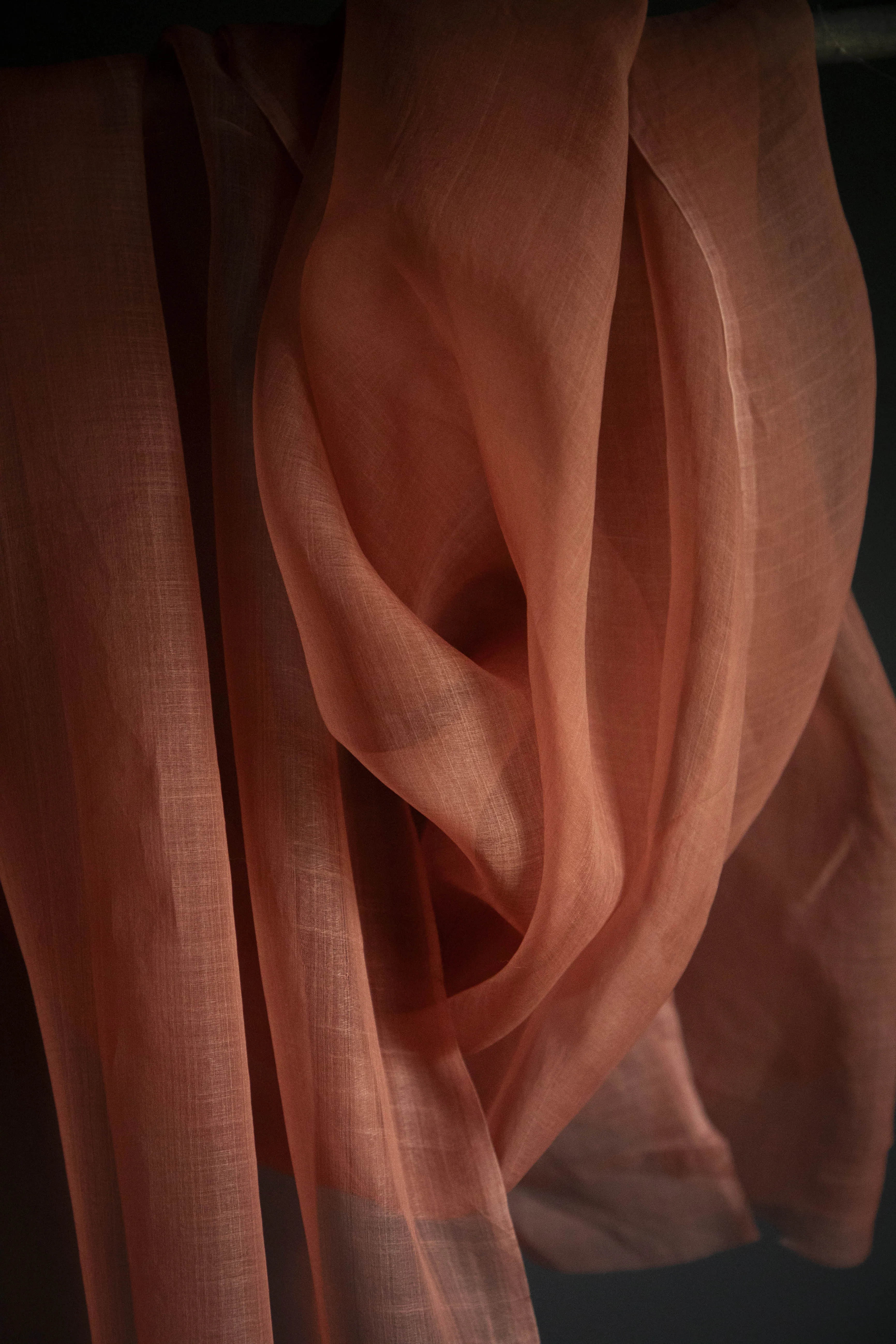 Copper Rose {Gossamer Organic Silk Fabric}