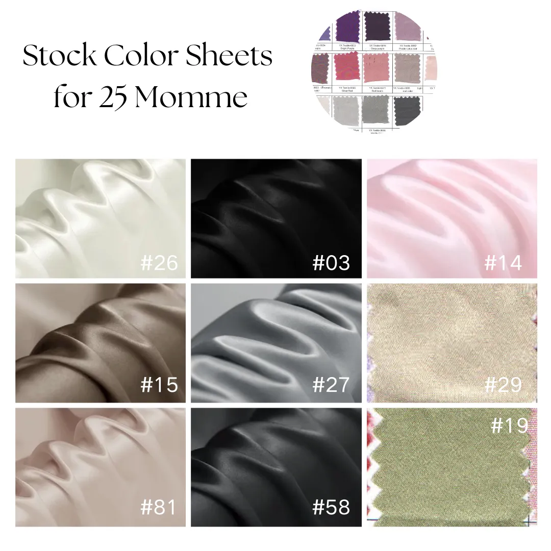 Custom Wholesale Silk Pillowcase 25 Momme Zipper Closure - Standard size