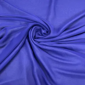 Dark Blue Solid Georgette Fabric