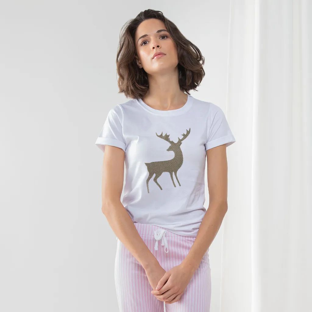 Deer Women's Long Pant Pyjama Set