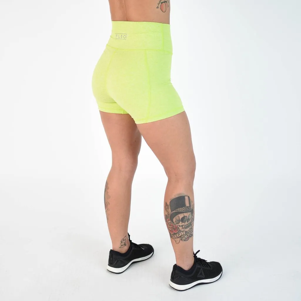 FLEO Acid Lime Shorts (True High Contour)