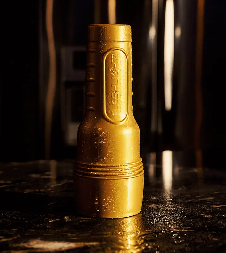 Fleshlight Case: Gold