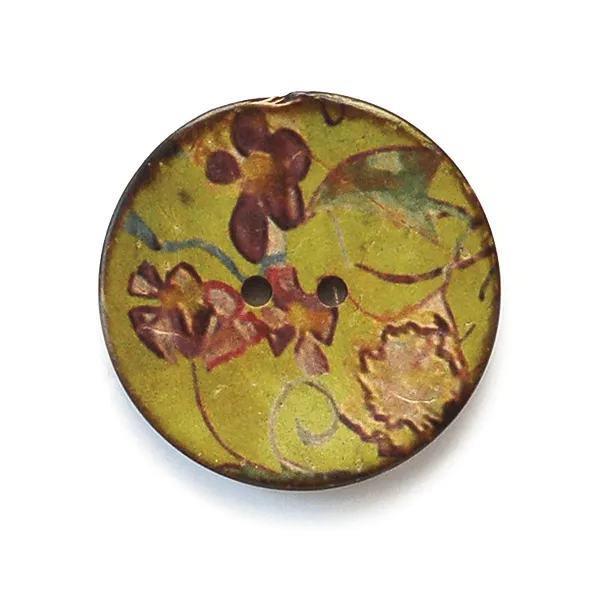 Floral Coconut Buttons