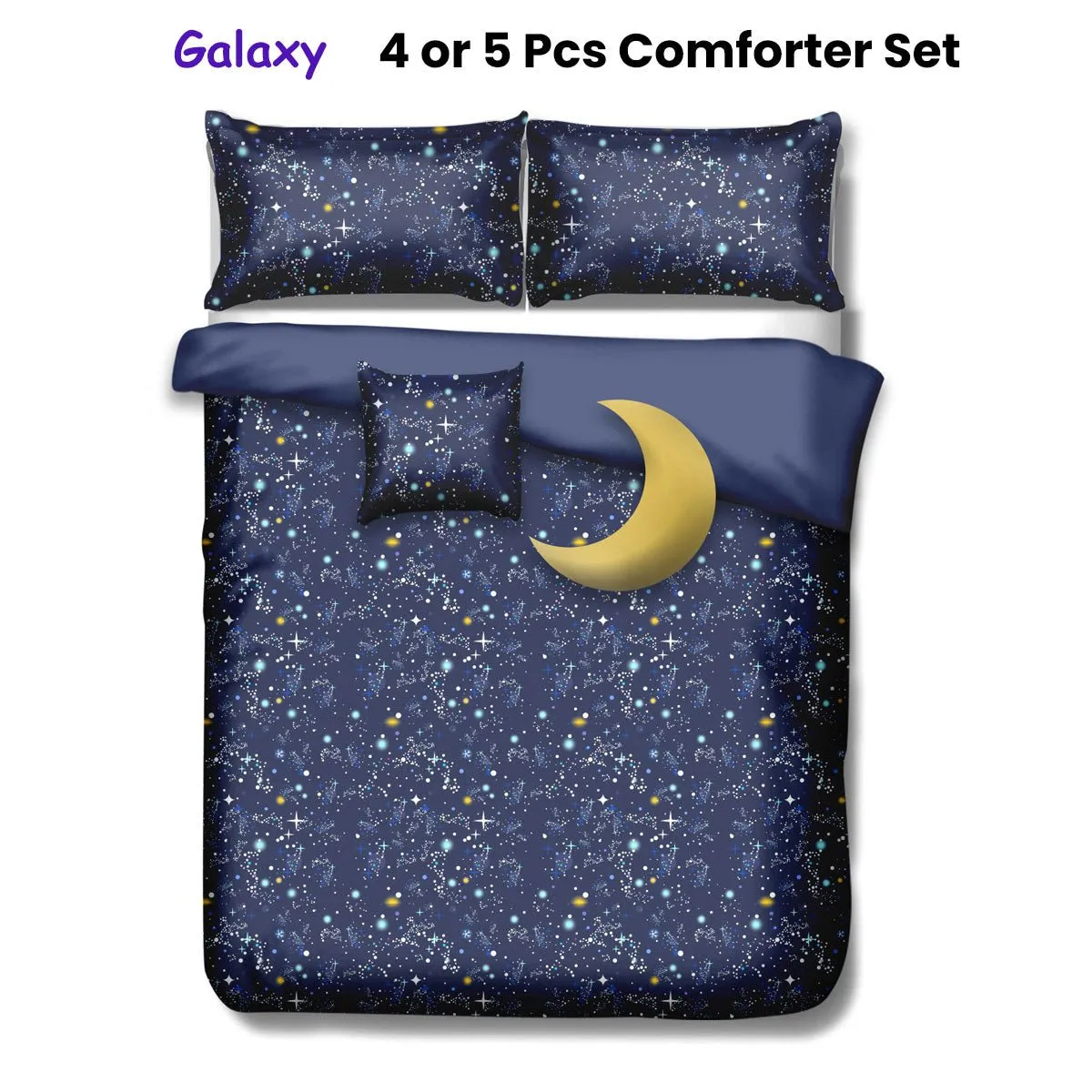 Galaxy Kids Advventure 4 Pcs Comforter Set Single