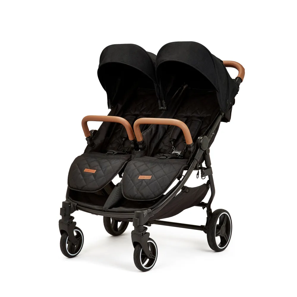 Ickle Bubba Venus Max Double Stroller Black