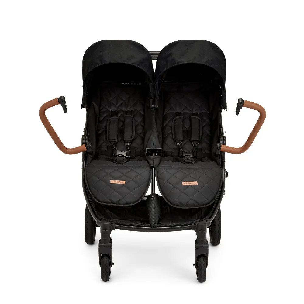 Ickle Bubba Venus Prime Double Stroller Black