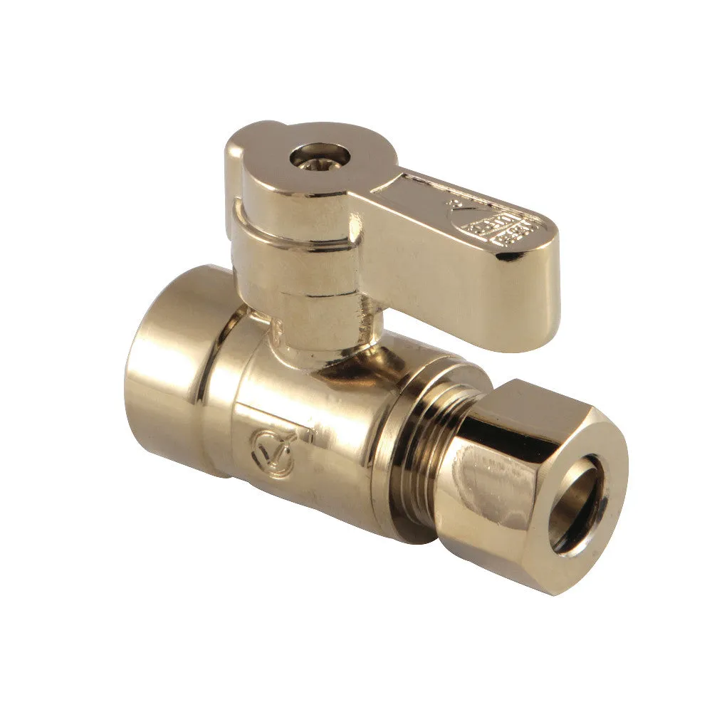 Kingston Brass 1/2" Sweat X 3/8" OD Comp Straight Stop Valve