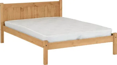 Maya Bed Distressed Waxed Pine