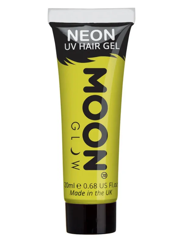 Moon Glow Intense Neon UV Hair Gel, Intense Yellow