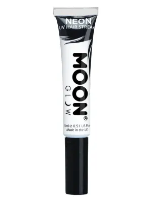 Moon Glow Intense Neon UV Hair Streaks, White