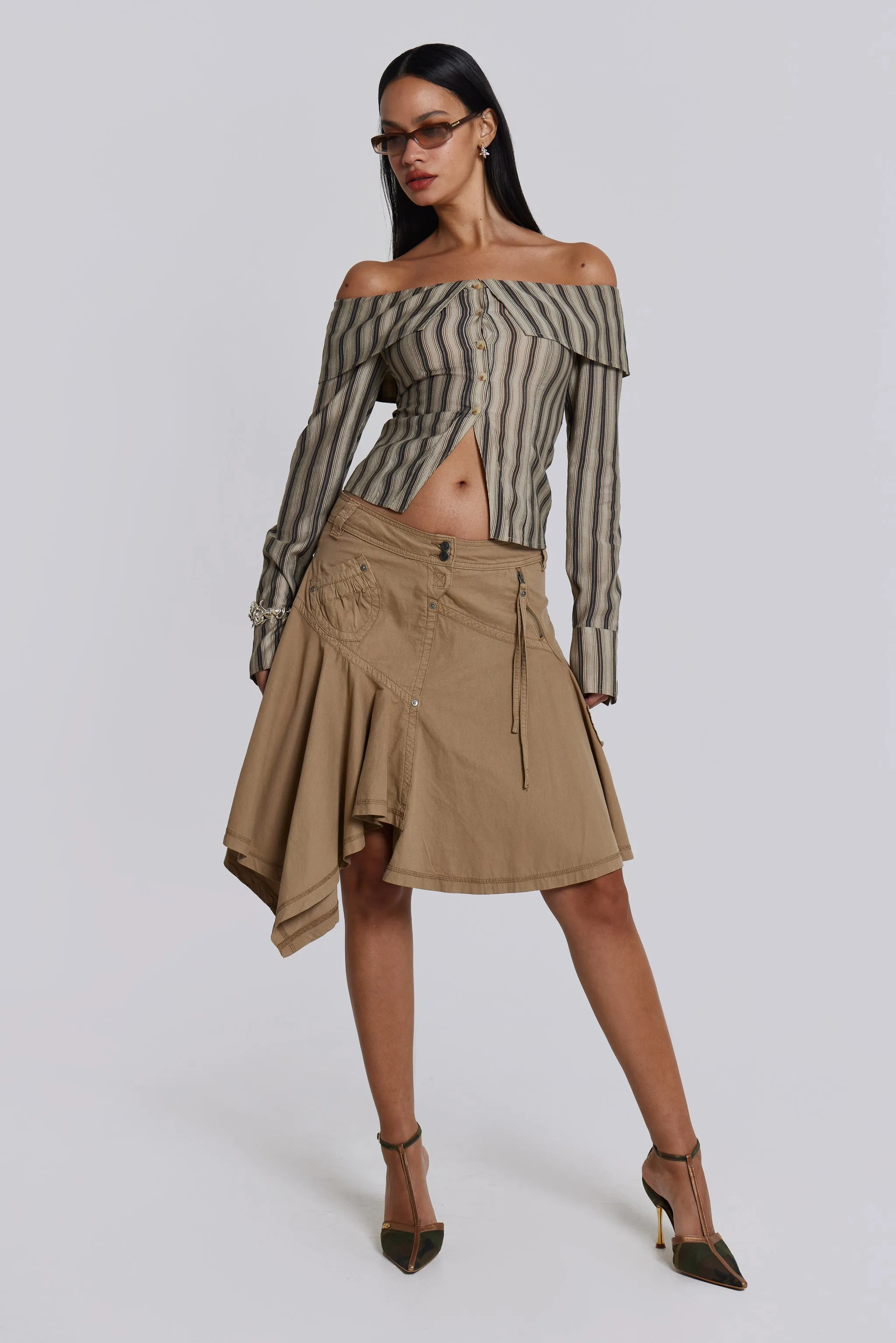 Noa Cargo Midi Skirt