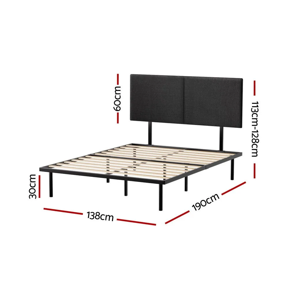 Norwood Double Modern Bed Frame Black