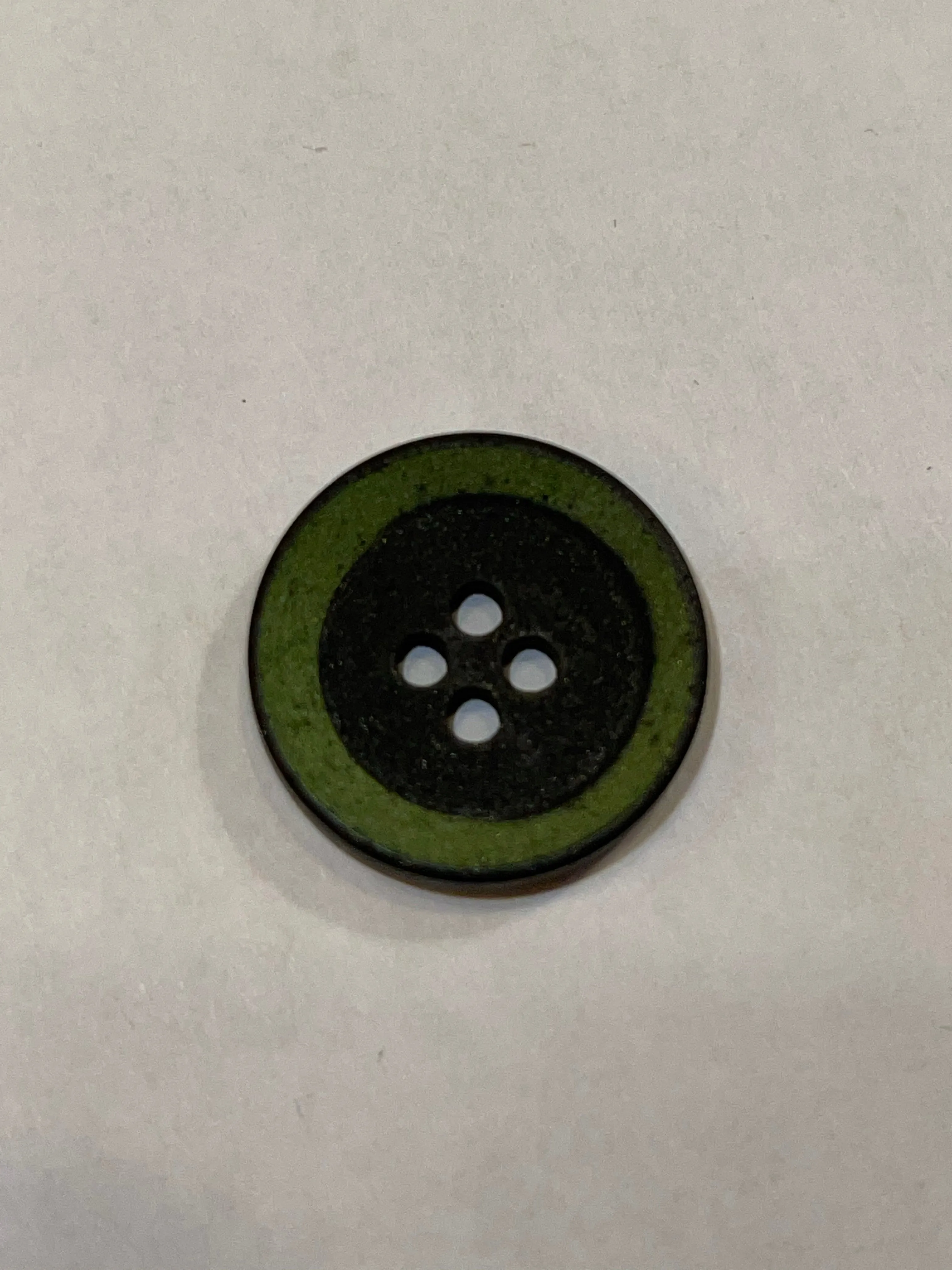 Plastic Concave Edgy Round Button