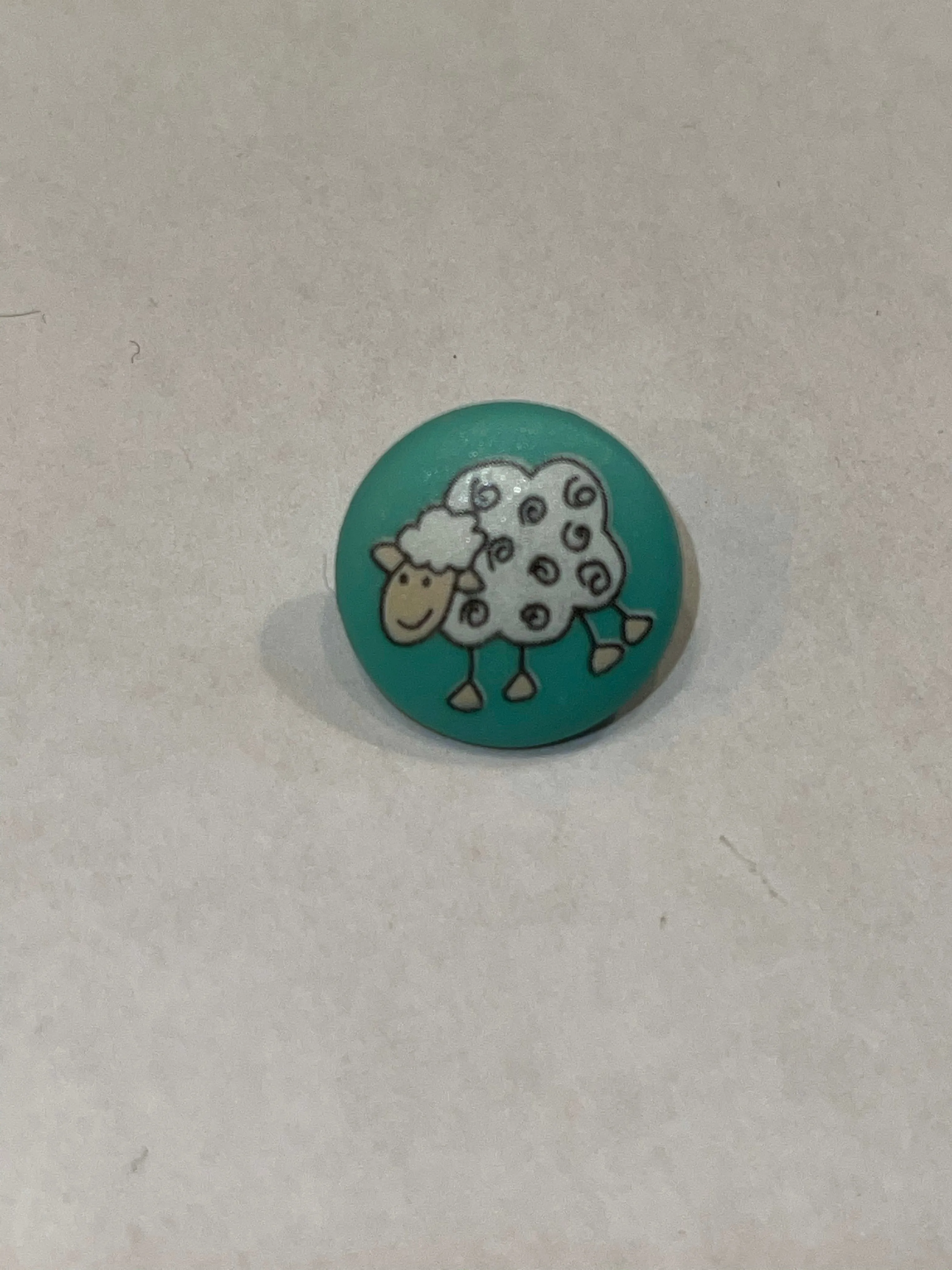 Plastic Sheep Button