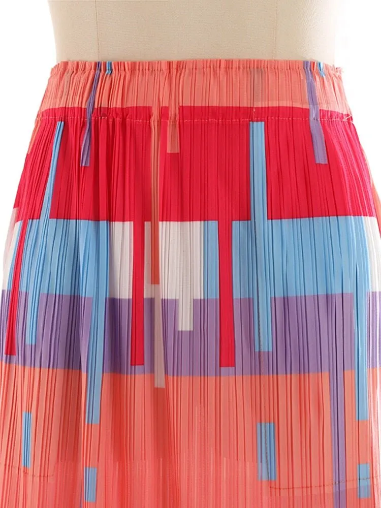 Pre Order:  Autumn Stripe Skirt