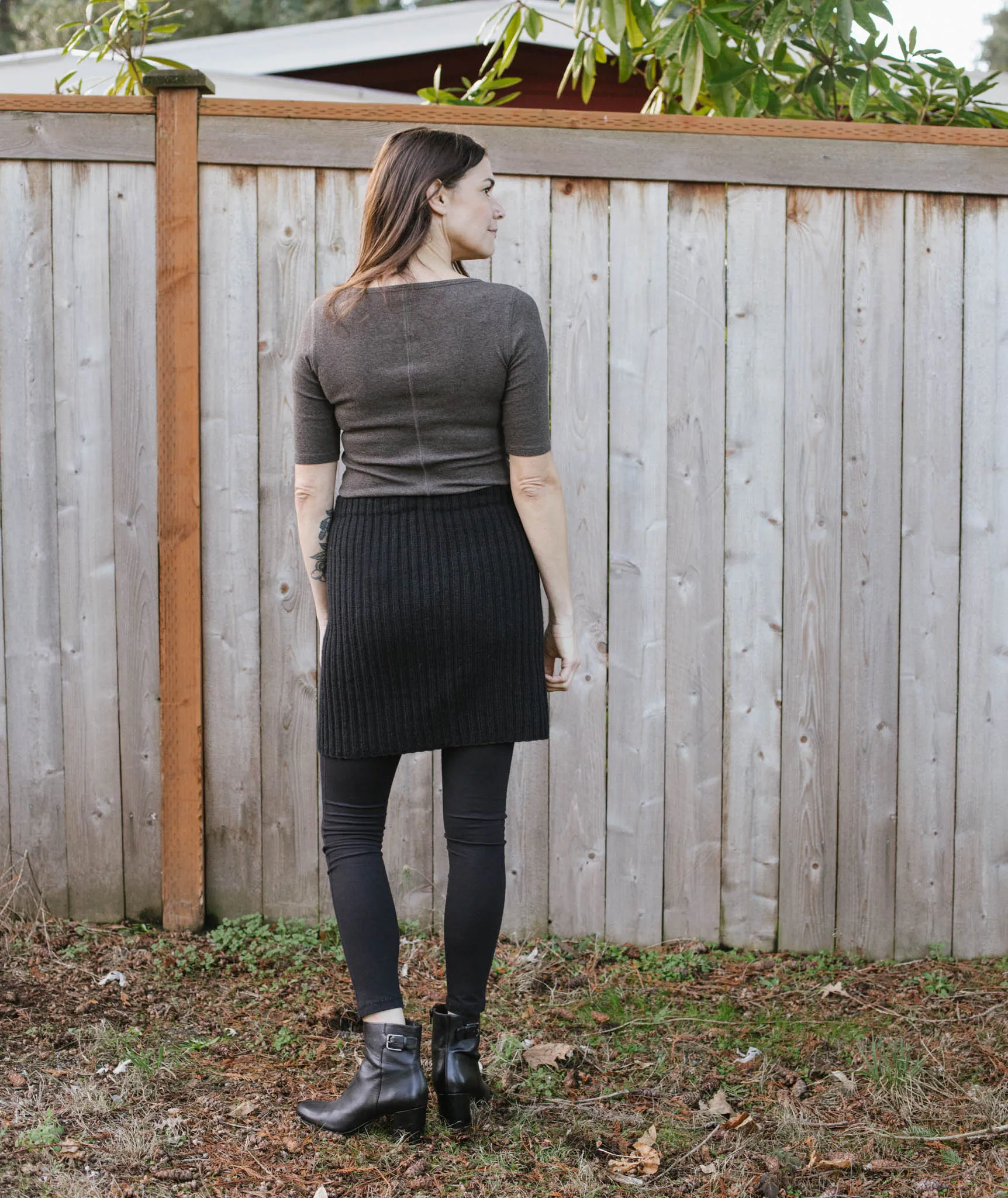 Ribbed Pencil Skirt Using Rowan Alpaca Soft DK