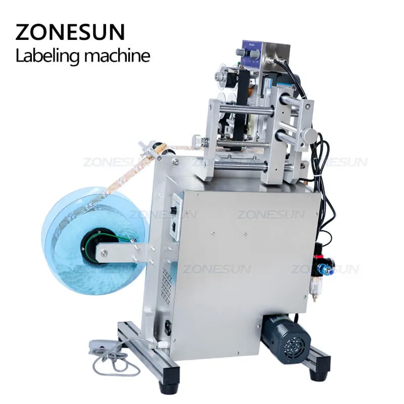 SL-130 Automatic Plastic Tin Can Round Glass Bottle Double Side Labeling Machine