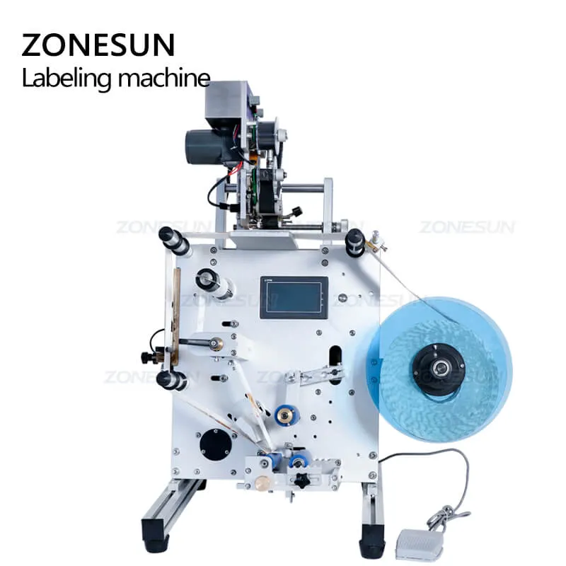 SL-130 Automatic Plastic Tin Can Round Glass Bottle Double Side Labeling Machine