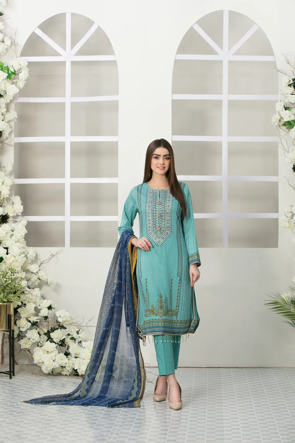 Tawakkal Titania Lawn Collection 2022 – D-7089