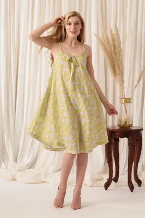 THE BEAUTIFUL SUNDRESS IN GREENISH YELLOW