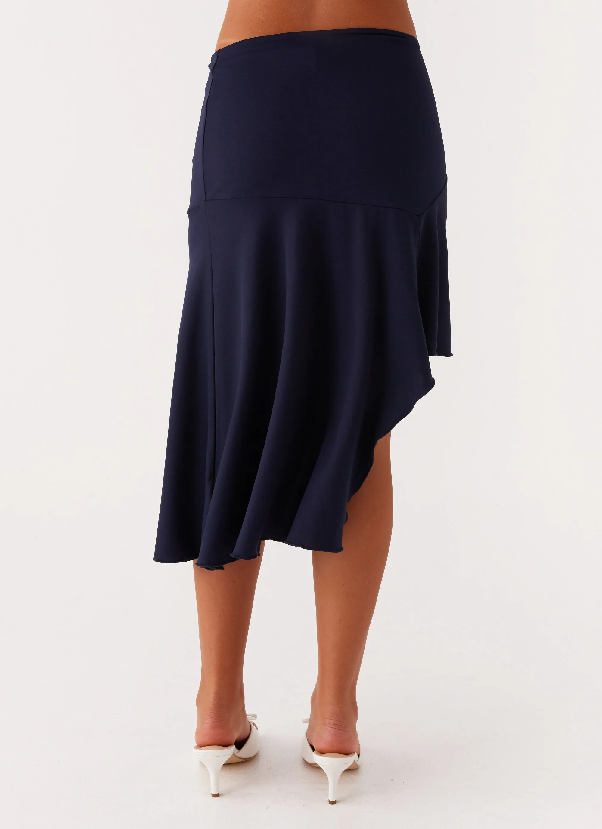 Viola Midi Skirt - Navy