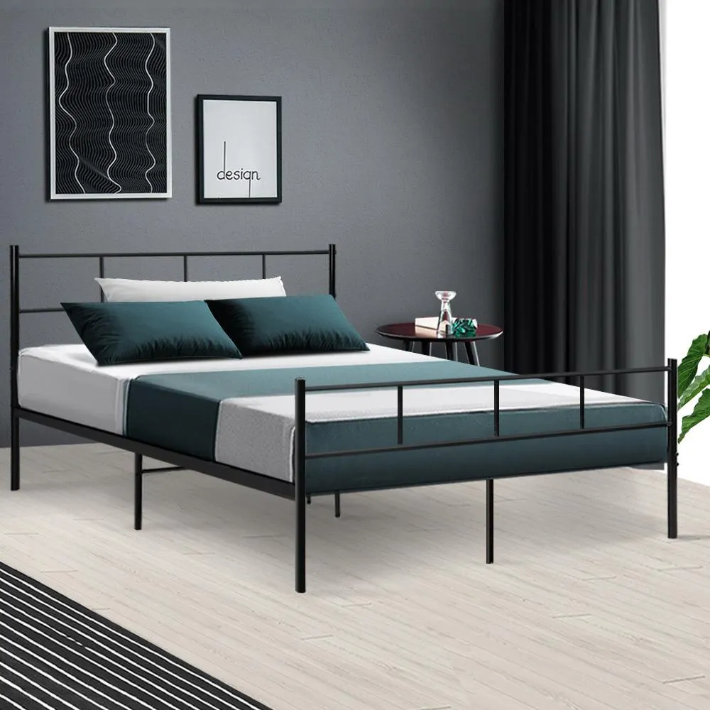 Wategos Metal Double Bed Frame Black