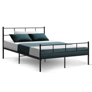 Wategos Metal Double Bed Frame Black